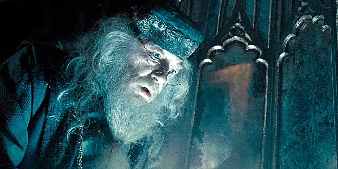 El detalle oculto de Harry Potter y el príncipe mestizo revela hilarantemente dónde consiguió Dumbledore sus botellas de pensadero