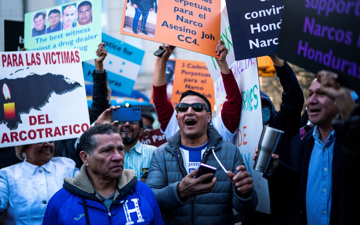 En Honduras celebran culpabilidad al expresidente Juan Orlando Hernández