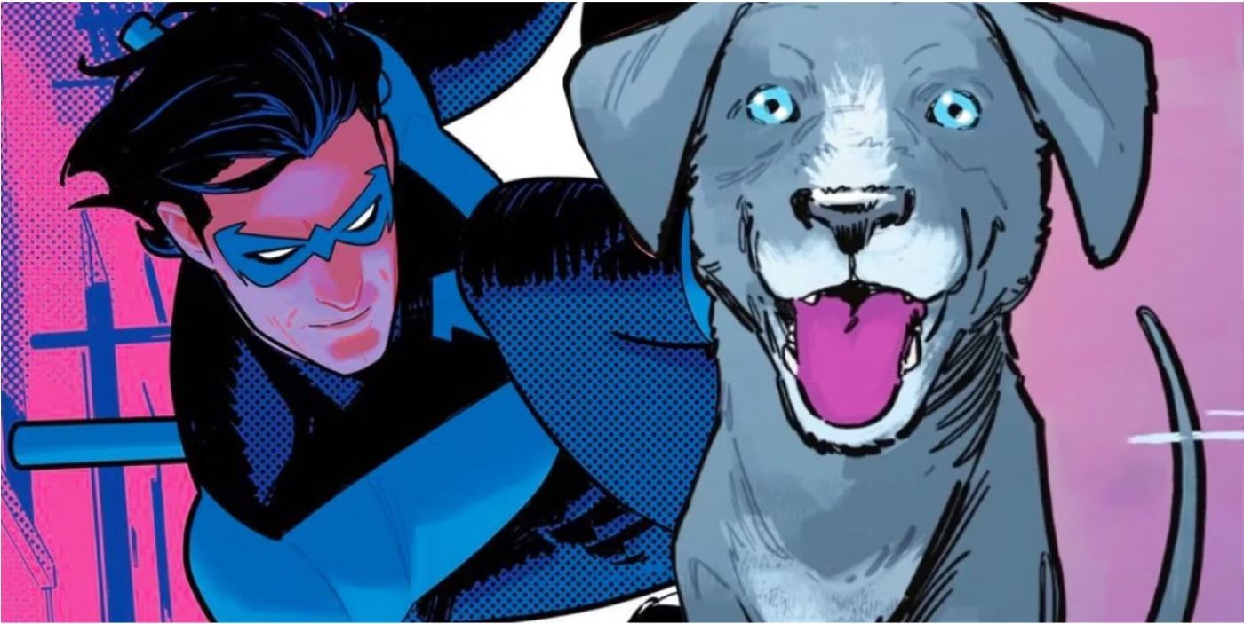 La adorable cachorra de Nightwing realiza su primera patrulla en una nueva portada