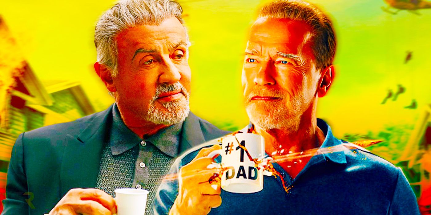 La rivalidad entre Arnold Schwarzenegger y Sylvester Stallone ahora es mejor en la televisión que en sus películas