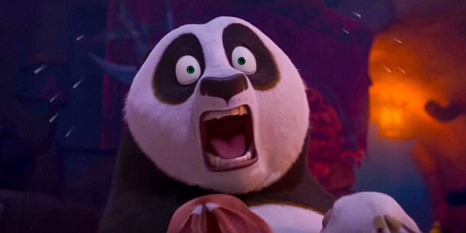 Po gritando en Kung Fu Panda 4