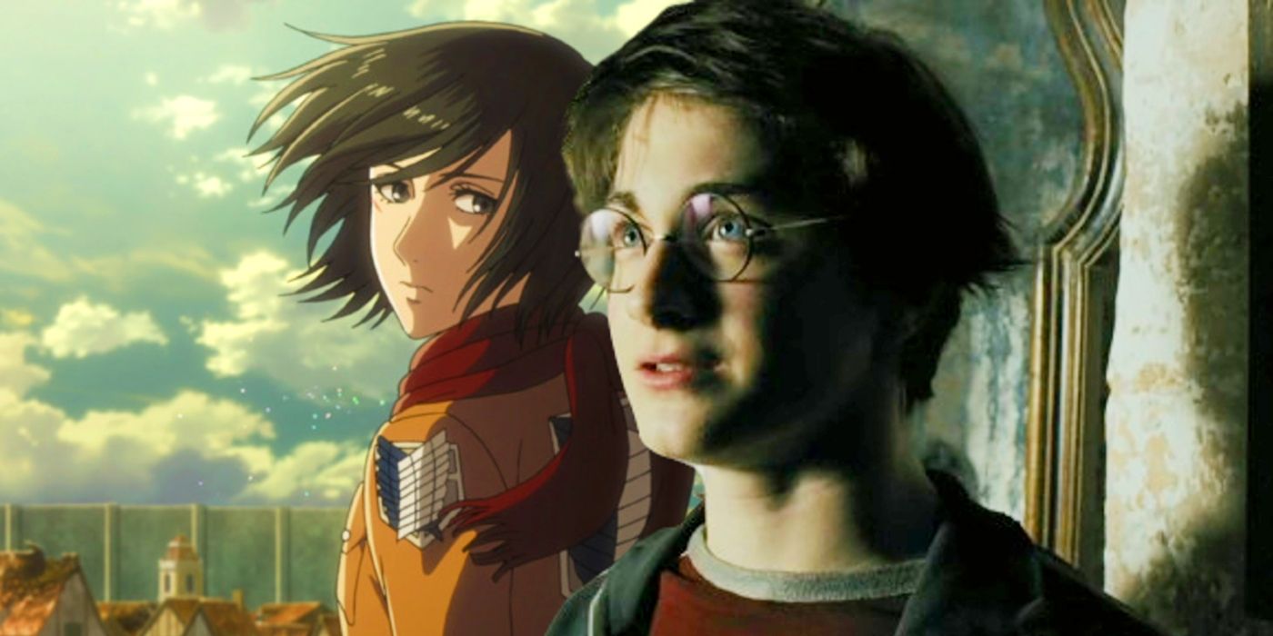 Los personajes de Harry Potter se convierten en titanes en un épico arte cruzado de anime
