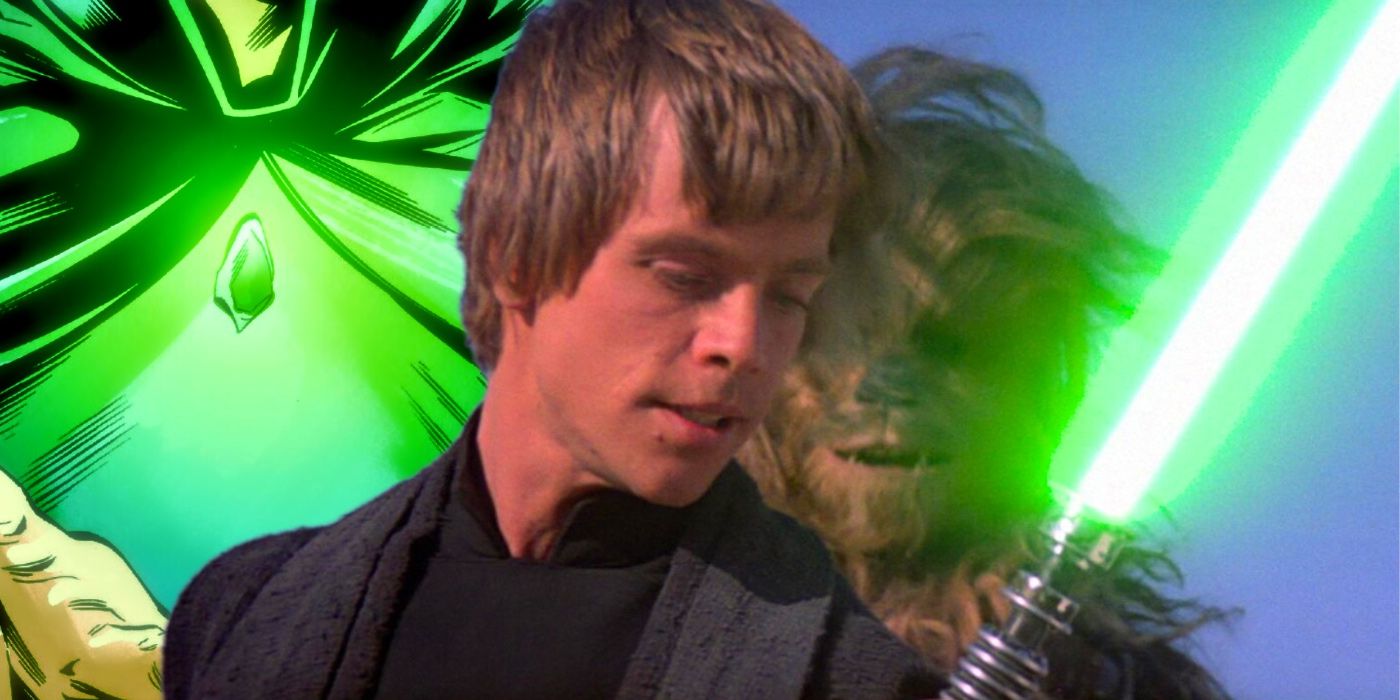 Luke Skywalker reclama oficialmente su cristal Kyber verde, revelando el significado completo de su sable de luz