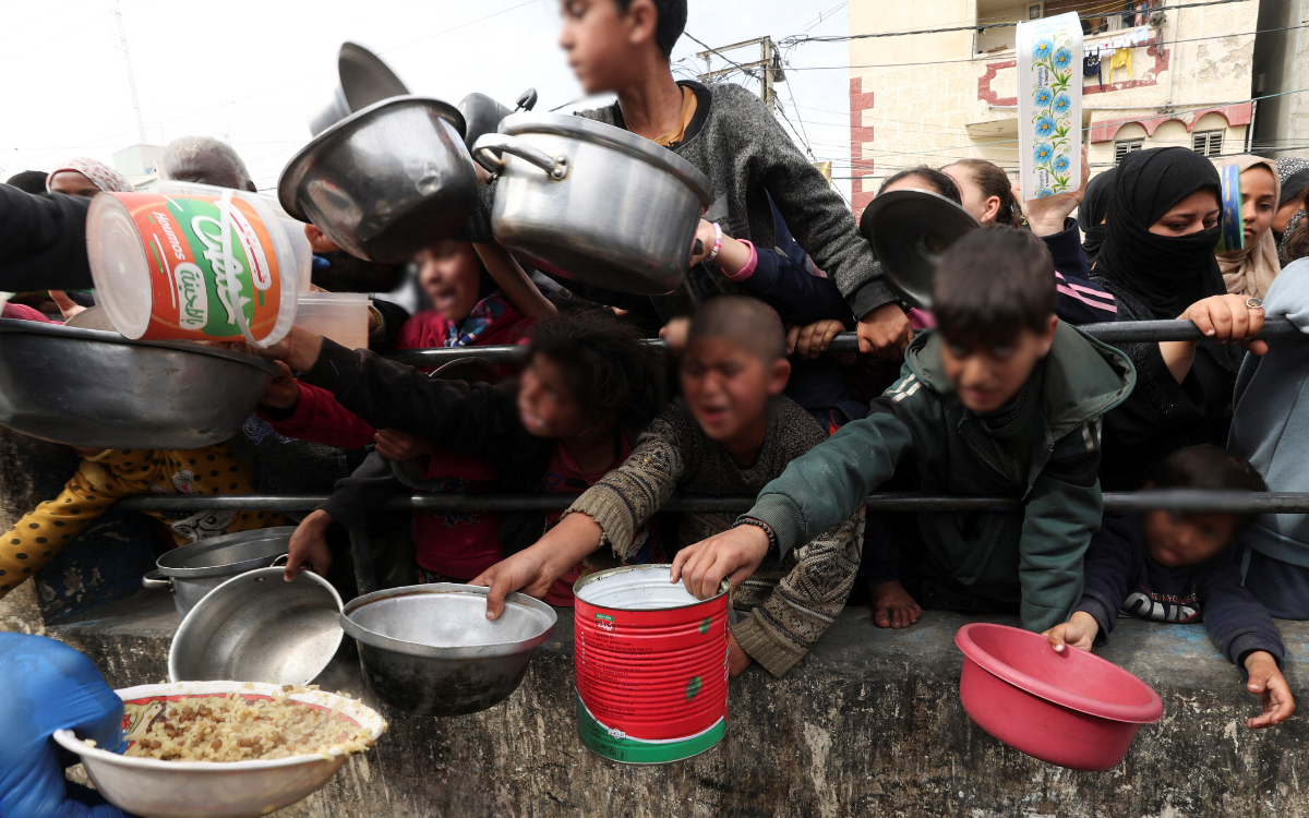 OMS: Desplome nutricional en Gaza, sobre todo en niños, no tiene precedentes