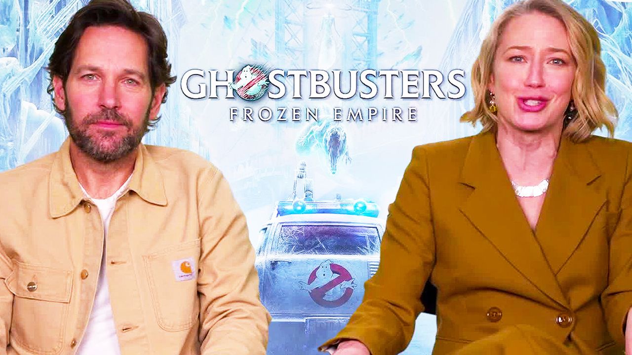 Paul Rudd y Carrie Coon celebran la pasión del director de Ghostbusters: Frozen Empire por la franquicia