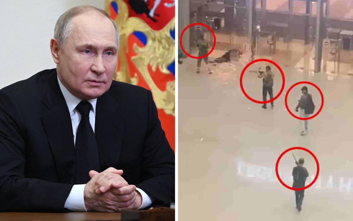 Putin clama venganza tras atentado en Moscú; detienen a 4 presuntos autores