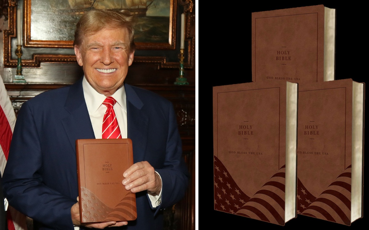 Trump lanza Biblia 'Dios Bendiga a Estados Unidos'