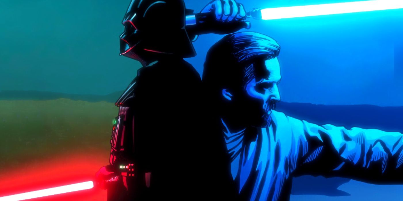 Star Wars recrea oficialmente el duelo televisivo de Obi-Wan Kenobi y Darth Vader con un arte asombroso