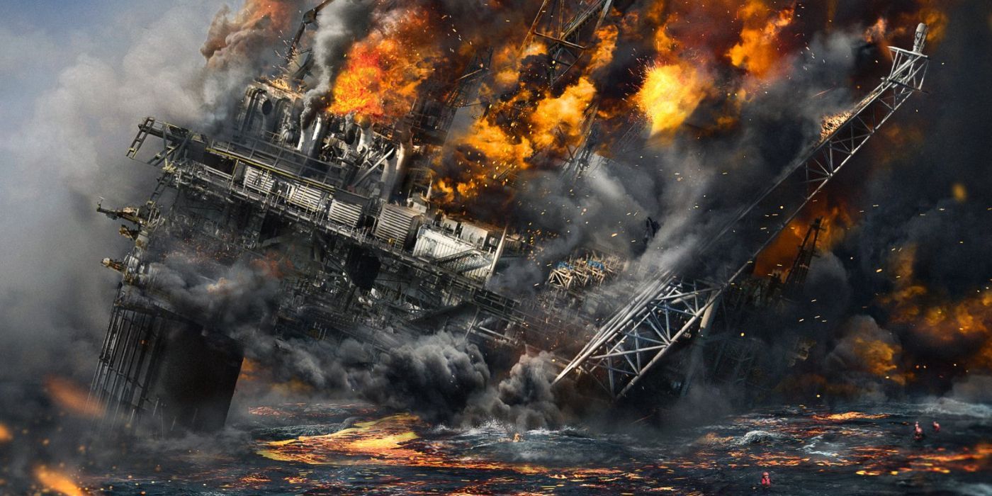 Explosión de Deepwater Horizon en el cartel de la película