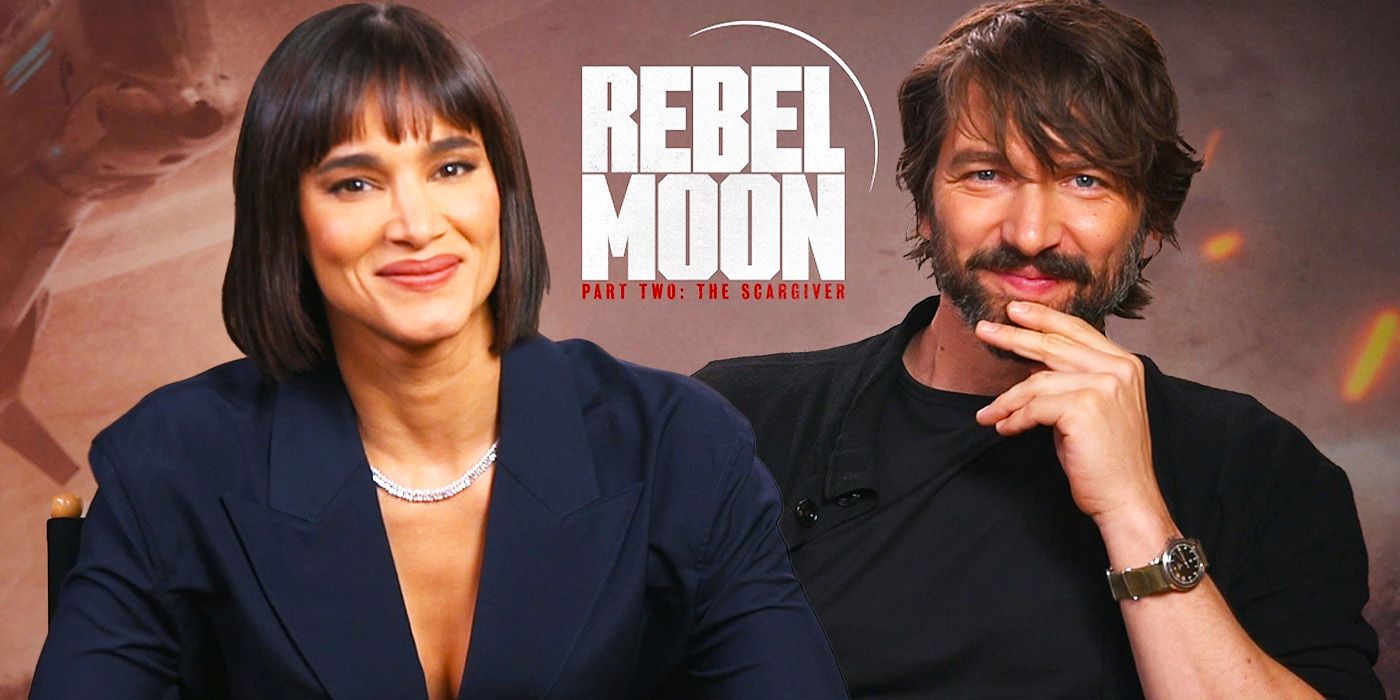 Las estrellas de Rebel Moon Part 2, Sofia Boutella y Michiel Huisman, hablan sobre el romance y la redención de Scargiver