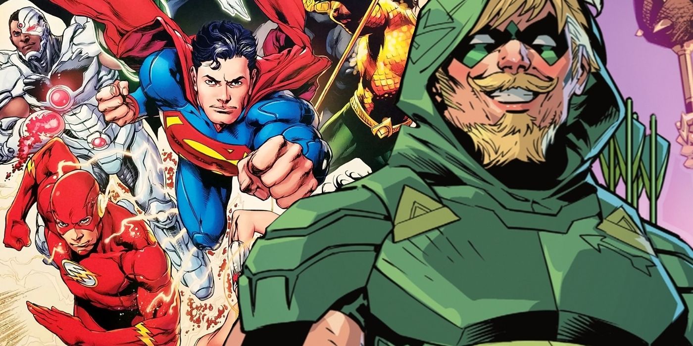 Green Arrow forma una nueva Liga de la Justicia anti-vampiros en el arte oficial de DC