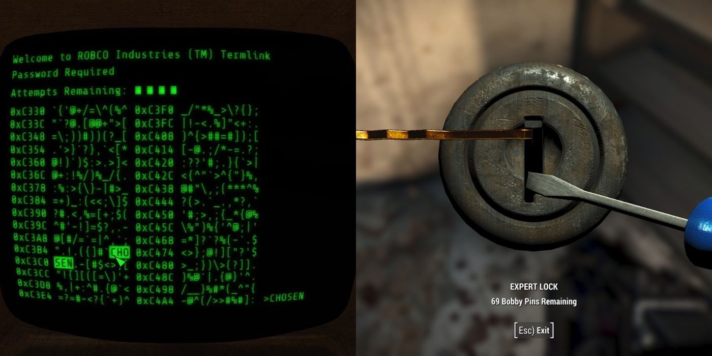 Fallout 4 Hacker y cerrajero