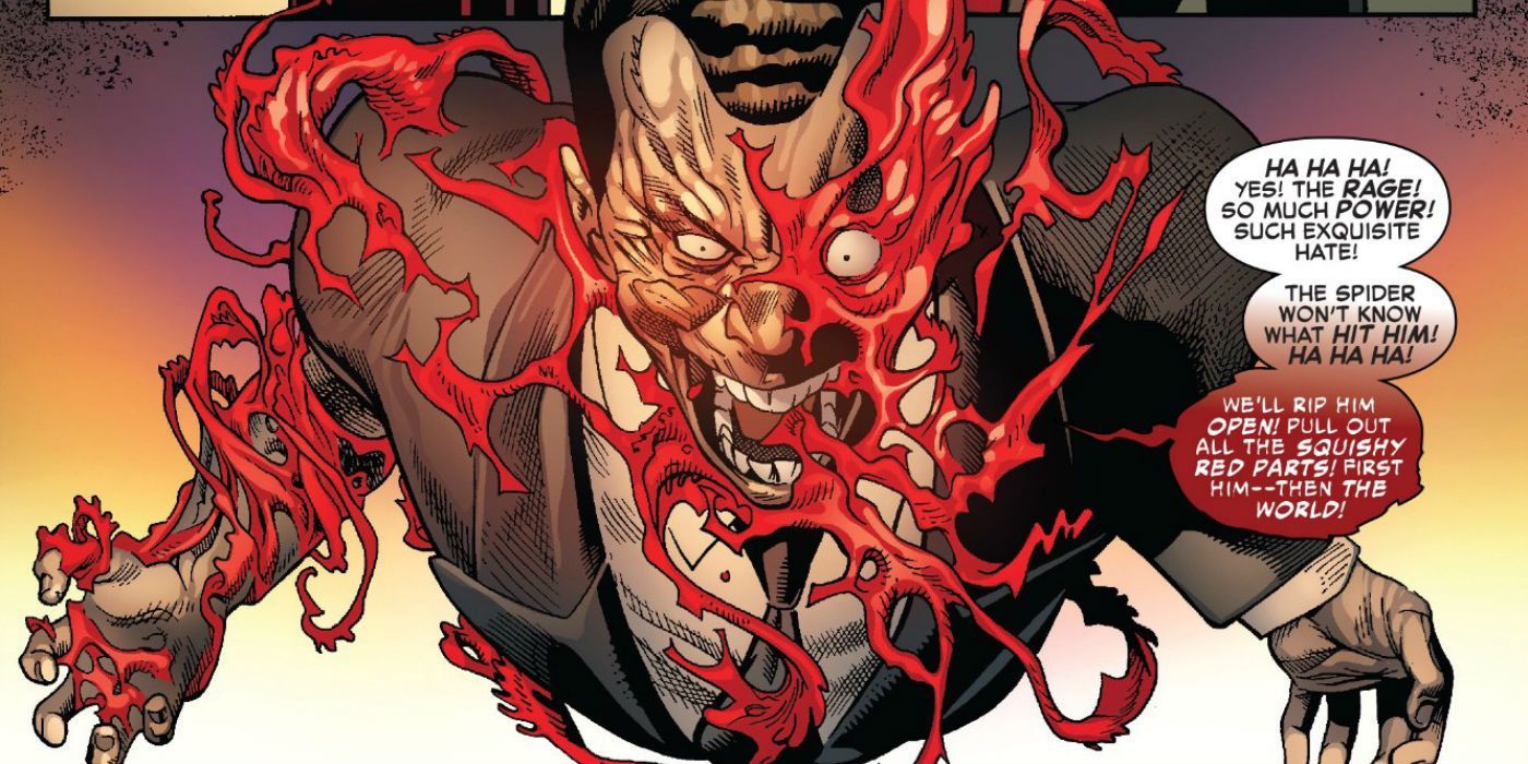 Norman Osborn se fusiona con el simbionte Carnage