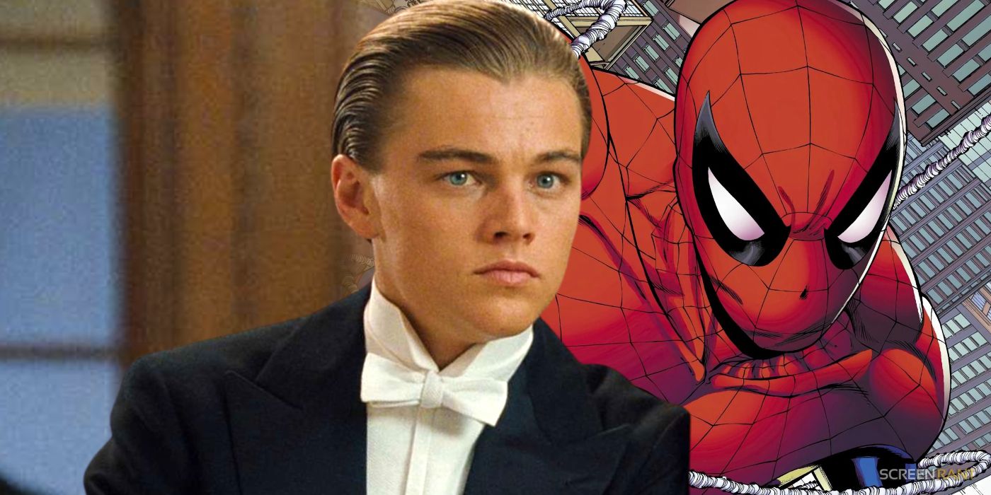 Leonardo DiCaprio se viste como Spider-Man para la película Marvel cancelada de James Cameron en un nuevo fan art