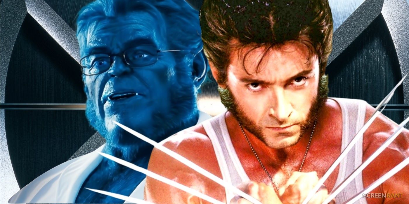 Kelsey Grammer como Bestia de The Marvels con Hugh Jackman como Wolverine