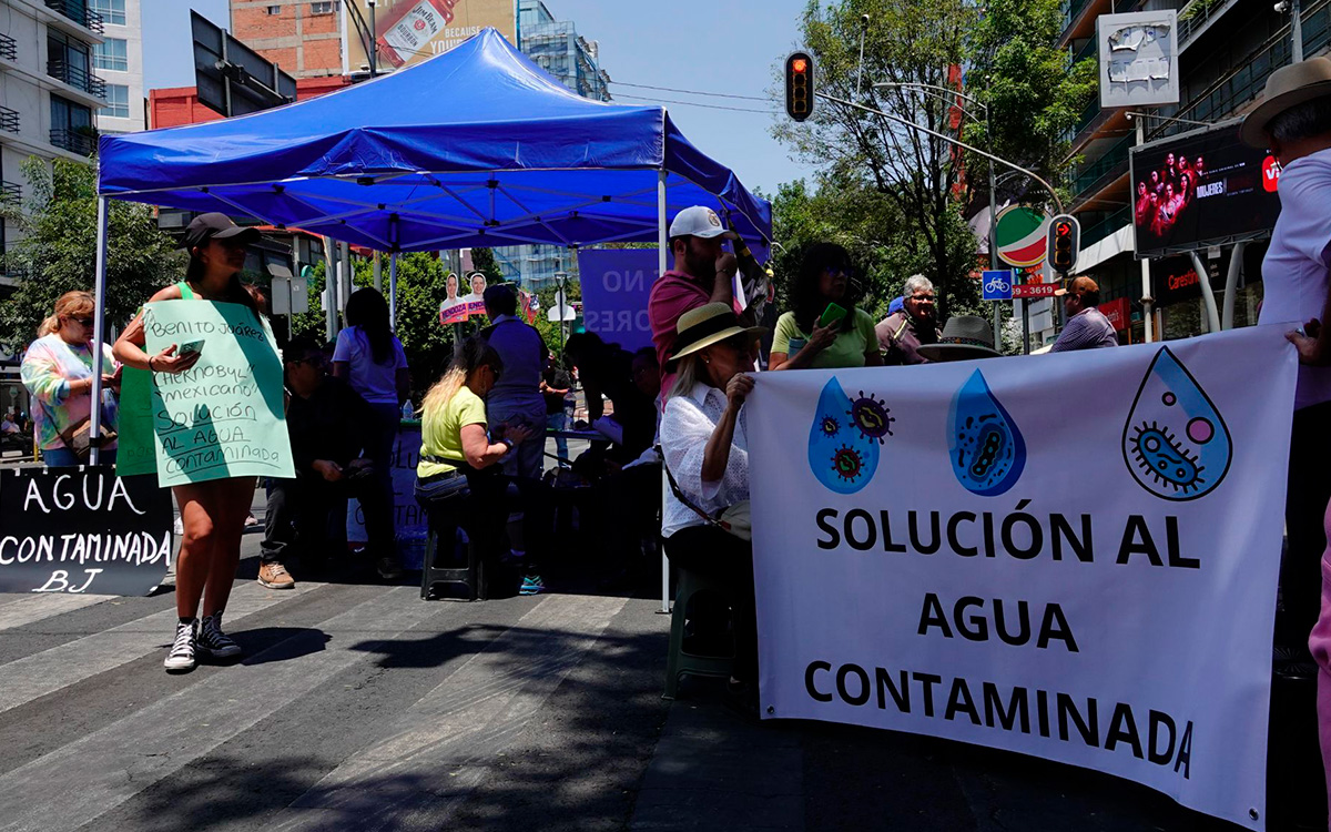 SACMEX desacredita análisis de VASA INSTALACIONES sobre agua contaminada en Benito Juárez