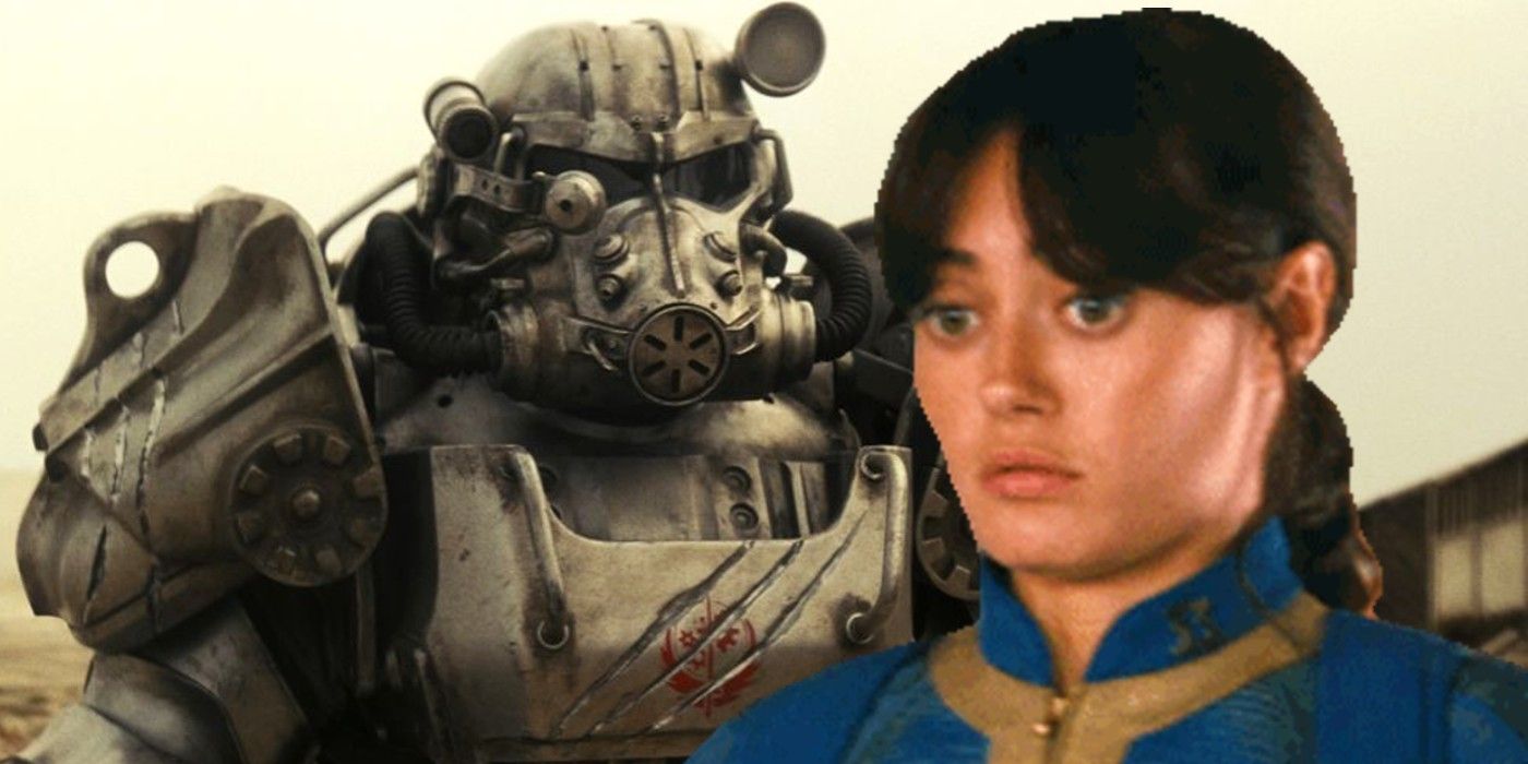 Fallout Art imagina a Lucy vistiendo una servoarmadura de la Hermandad de Acero con un compañero peludo