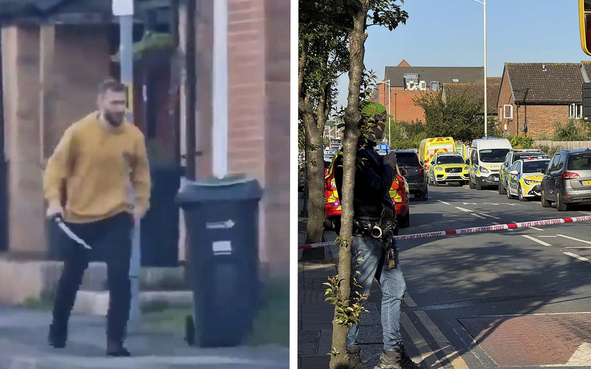 Londres: Muere menor herido por agresor con espada; una policía a punto de perder un brazo