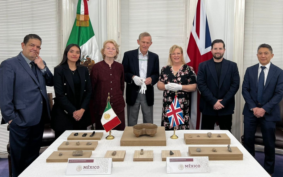 México repatriará 19 piezas prehispánicas desde Reino Unido