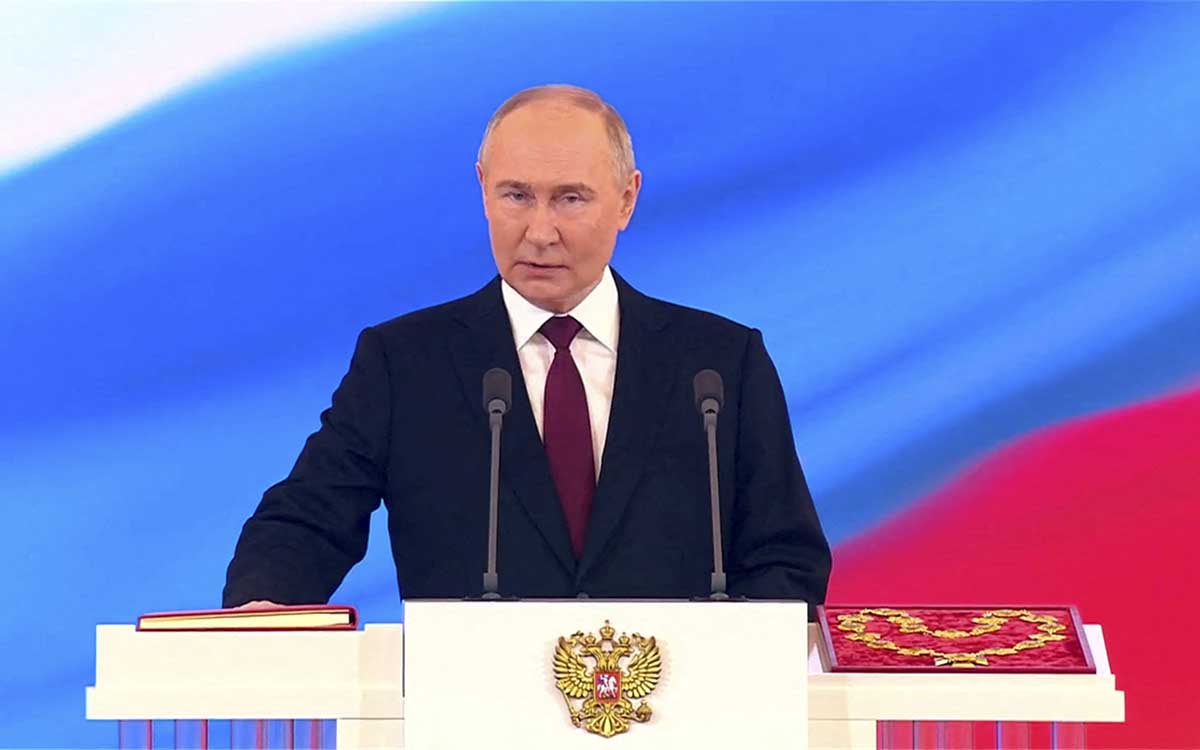 Putin es investido presidente para un quinto mandato; defiende la construcción de un nuevo orden mundial