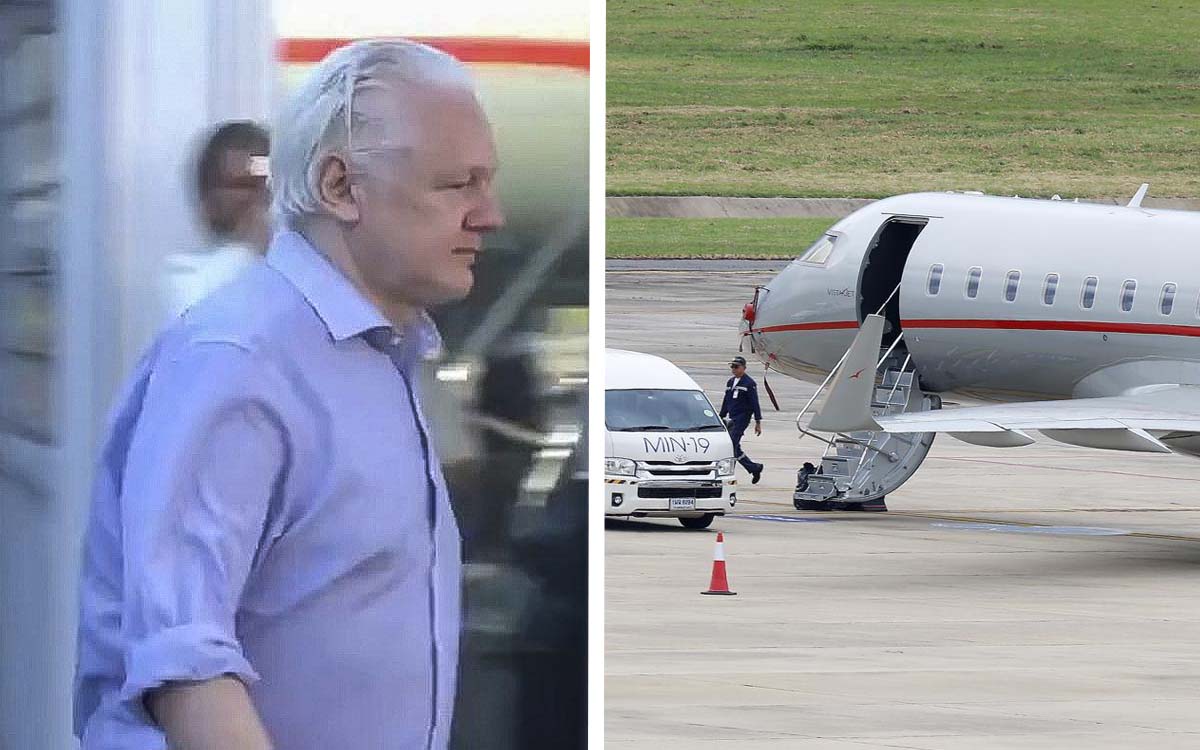 El avión de Julian Assange hace escala en Bangkok, confirma el gobierno tailandés