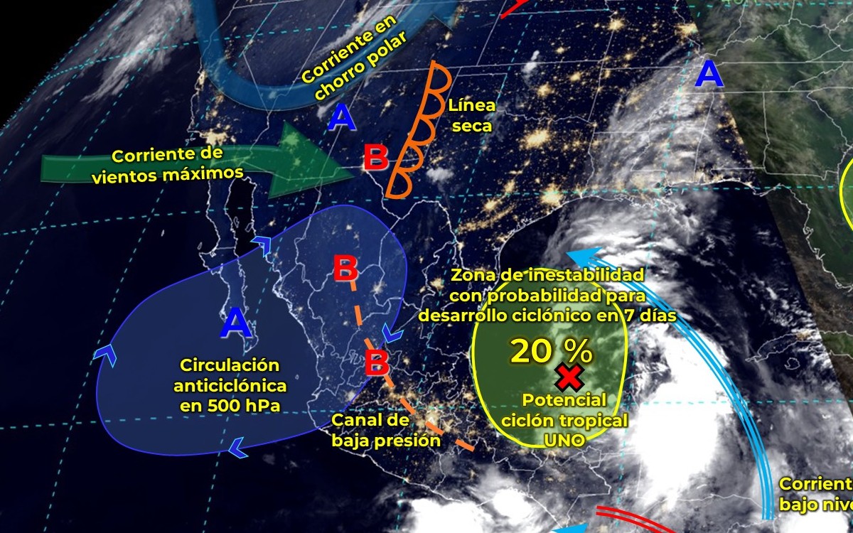 Potencial Ciclón Tropical Uno: ¿Cuándo llegará y qué estados se verán afectados?