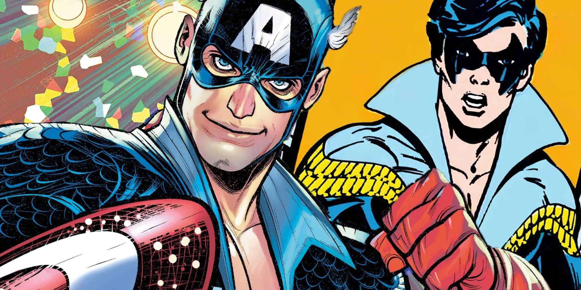 El nuevo traje estilo Nightwing del Capitán América lo reimagina en la era que se perdió