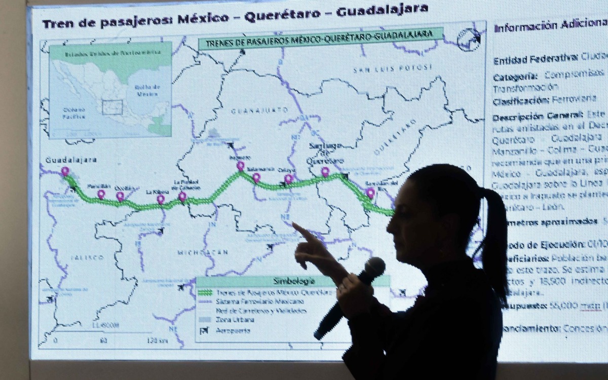 Anuncia Sheinbaum dos rutas ferroviarias similares a la del Tren Maya