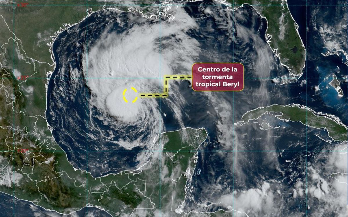 ‘Beryl’ se fortalecerá y volverá a ser huracán antes de impactar el noreste de México
