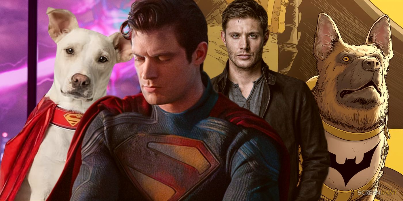 El Superman de David Corenswet une a Krypto, el superperro, con Batman y Ace, el perro, de Jensen Ackles, en el arte del Universo DC