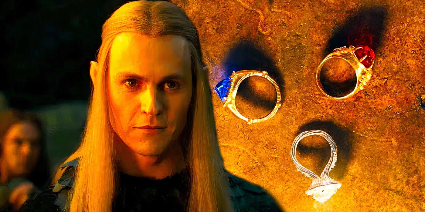 Los 7 anillos de poder enanos de Sauron se revelan en un ominoso póster de la segunda temporada de ESDLA