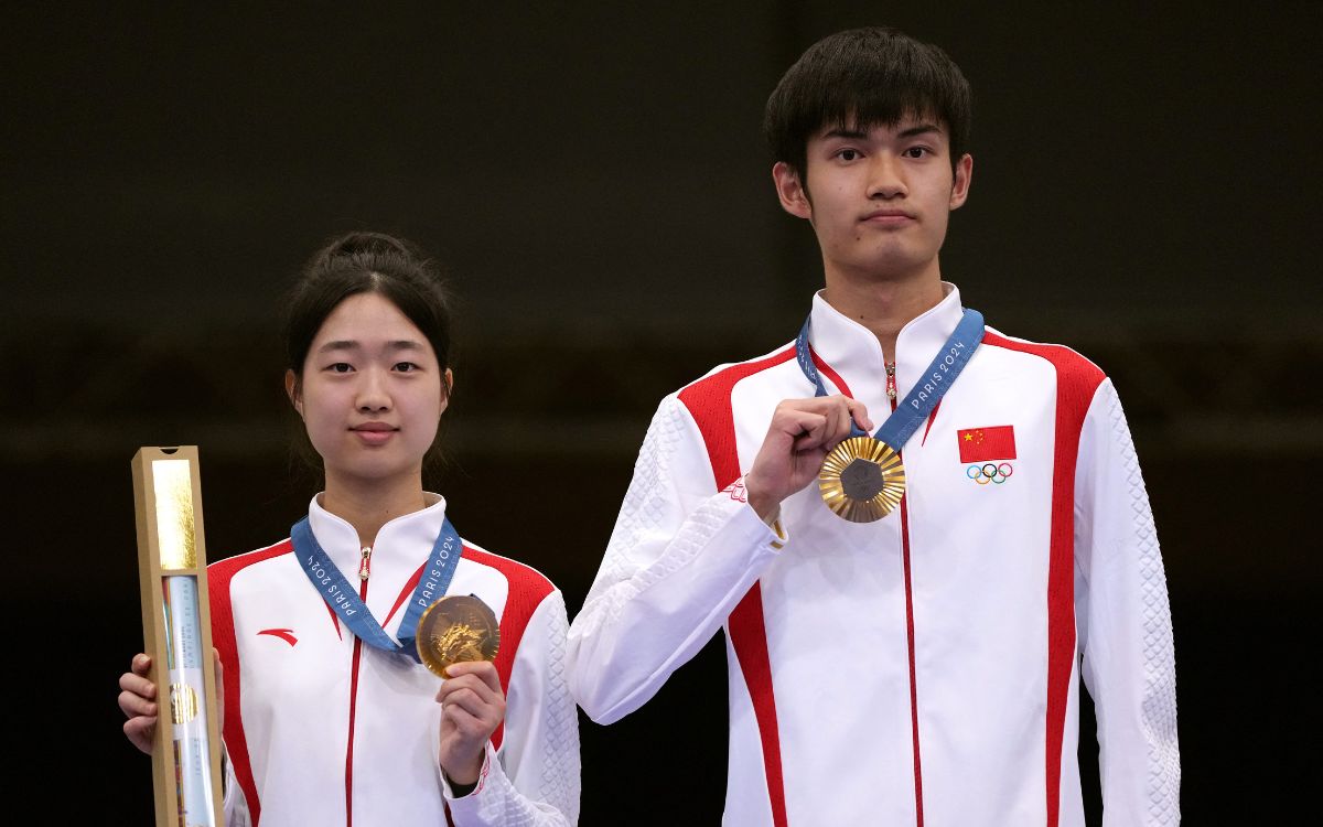 París 2024: China se cuelga la primera medalla de oro