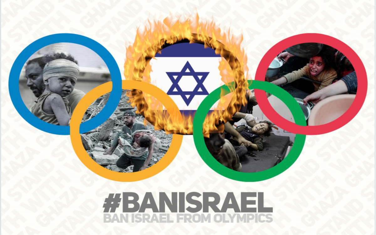 París 2024: Piden Irán y Palestina la exclusión de Israel de los Juegos Olímpicos