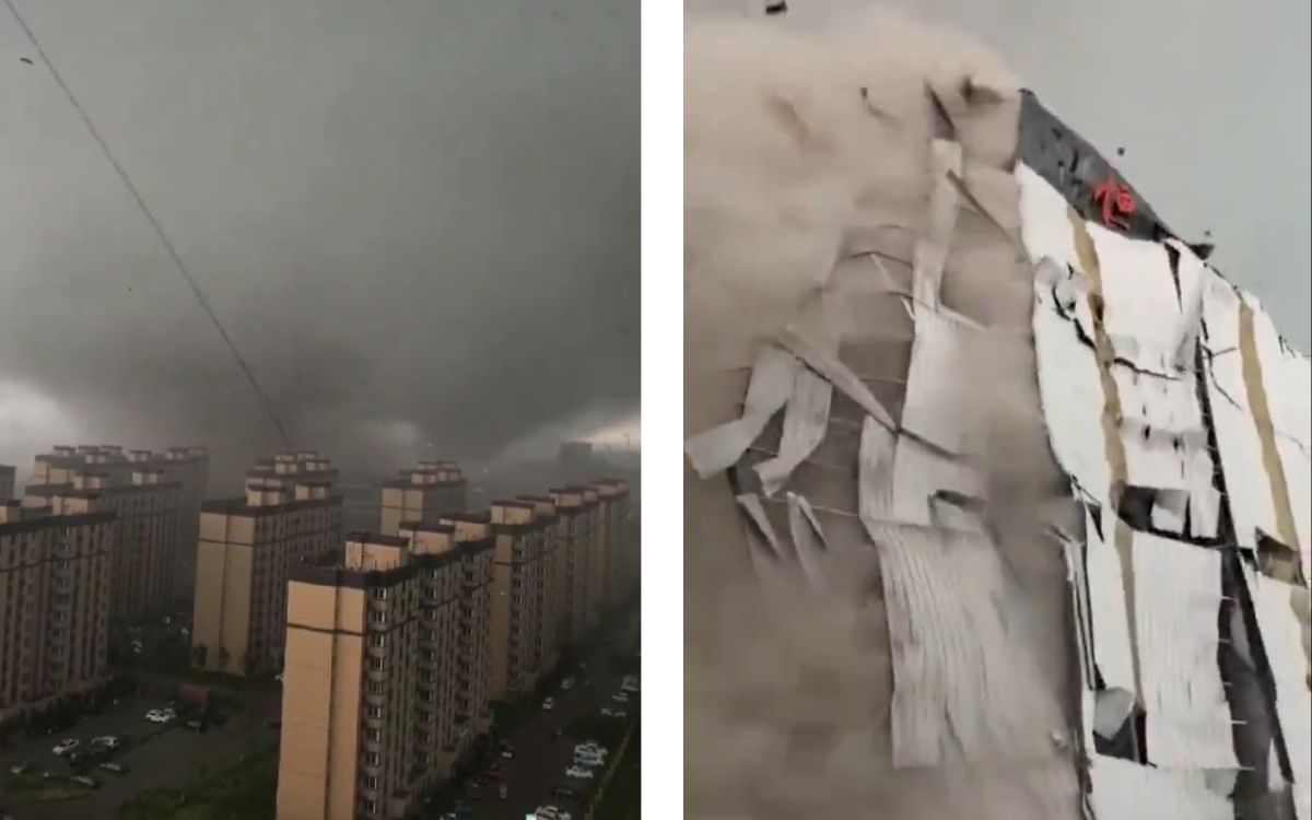 Tornado deja 1 muerto y 79 heridos en China | Videos