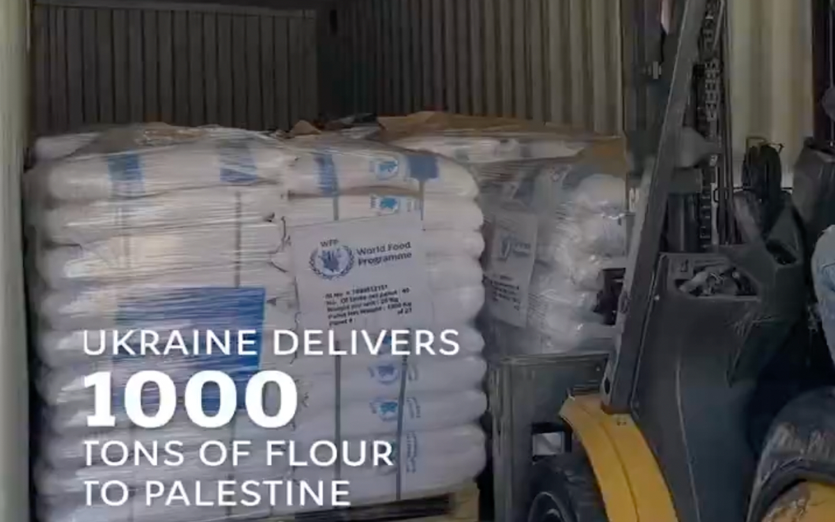 Ucrania envía mil toneladas de harina a Palestina; primero de tres embarques | Video