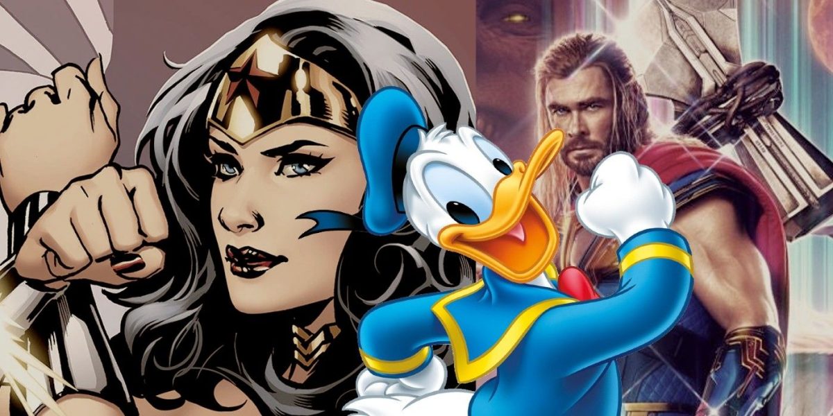 El nuevo origen de Donald Duck como Thor lo convierte en uno de los primeros héroes no pertenecientes a Marvel en ser digno de Mjolnir (pero Wonder Woman se le adelantó)