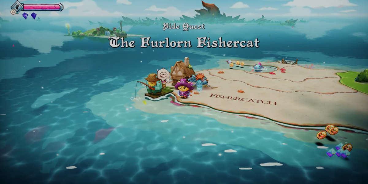 Guía de la misión secundaria Cat Quest 3: El gato pescador de Furlorn (todas las ubicaciones de los peces)