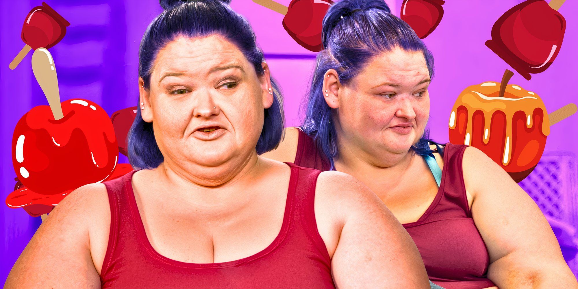 Hermanas de 1000 libras: "¡Rojo manzana de caramelo!": Más de los deliciosos atuendos rojos de la feliz Amy (está radiante con ese color brillante después de un hito extraordinario en su pérdida de peso)