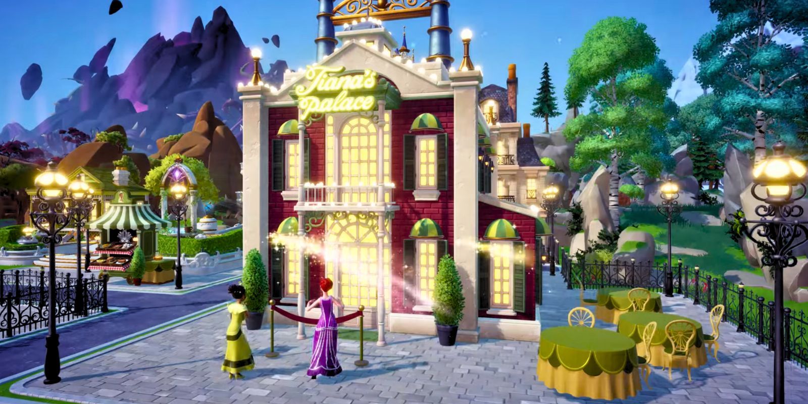 Cómo desbloquear el palacio de Tiana y el puesto de comida en Disney Dreamlight Valley