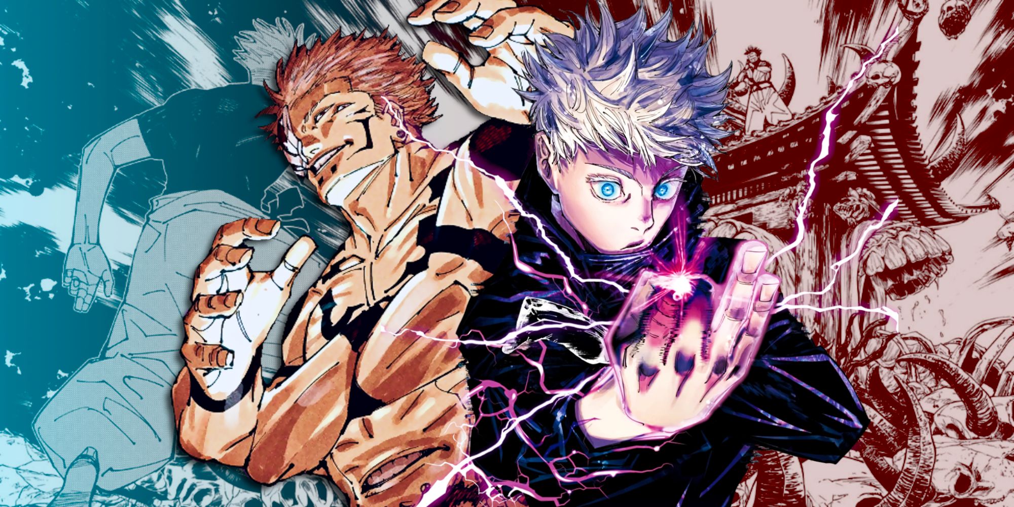 El cosplay de Gojo vs. Sukuna de Jujutsu Kaisen recrea uno de los enfrentamientos más épicos de la serie