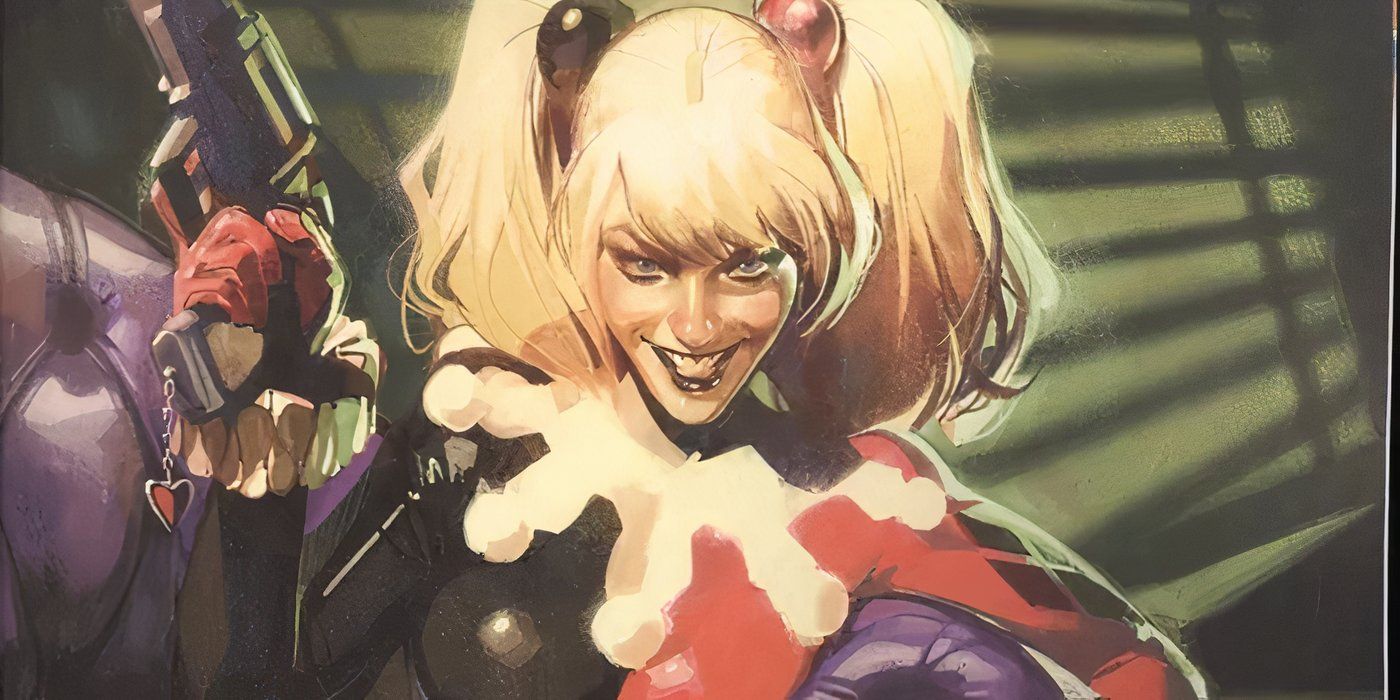 El nuevo y elegante diseño de Harley Quinn recibe el protagonismo perfecto en un nuevo arte