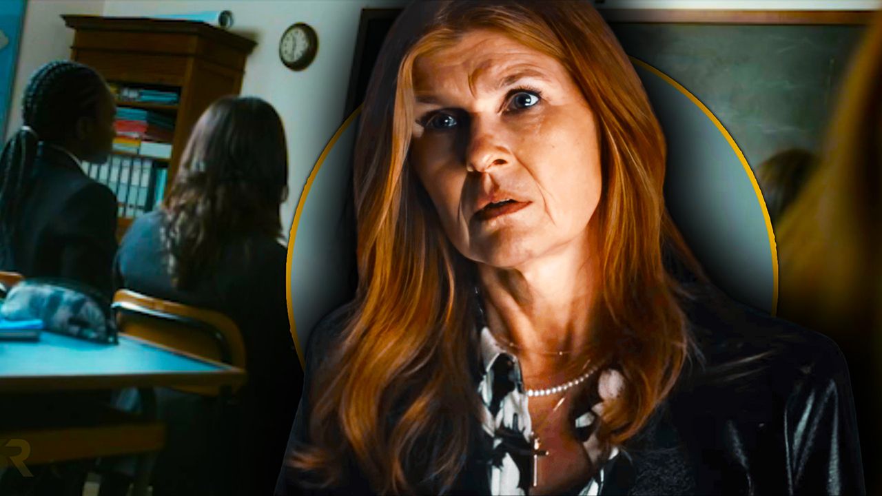 En el clip de Here After se ve a Connie Britton alucinando insultos vulgares