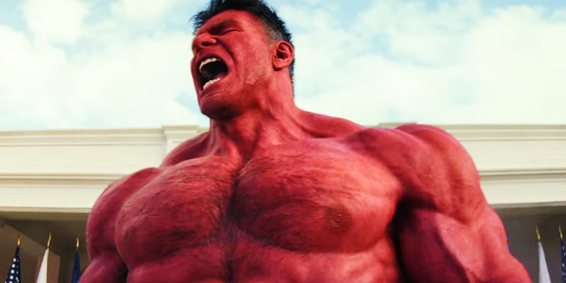 La transformación de Harrison Ford en Hulk Rojo se revela en nuevas imágenes del Capitán América