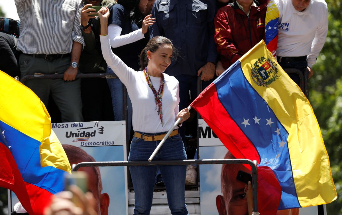 María Corina Machado encabeza protesta contra resultados de elecciones en Venezuela