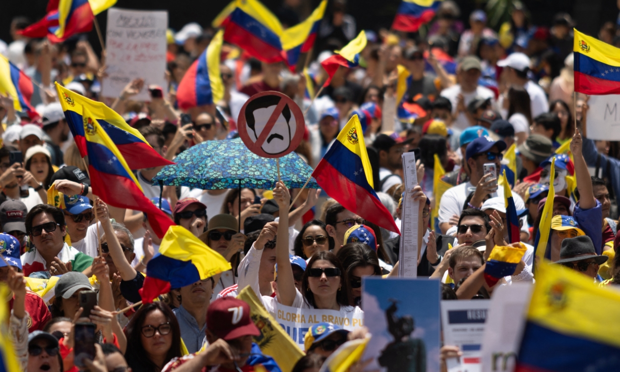 Venezolanos protestan en todo el mundo por el resultado electoral