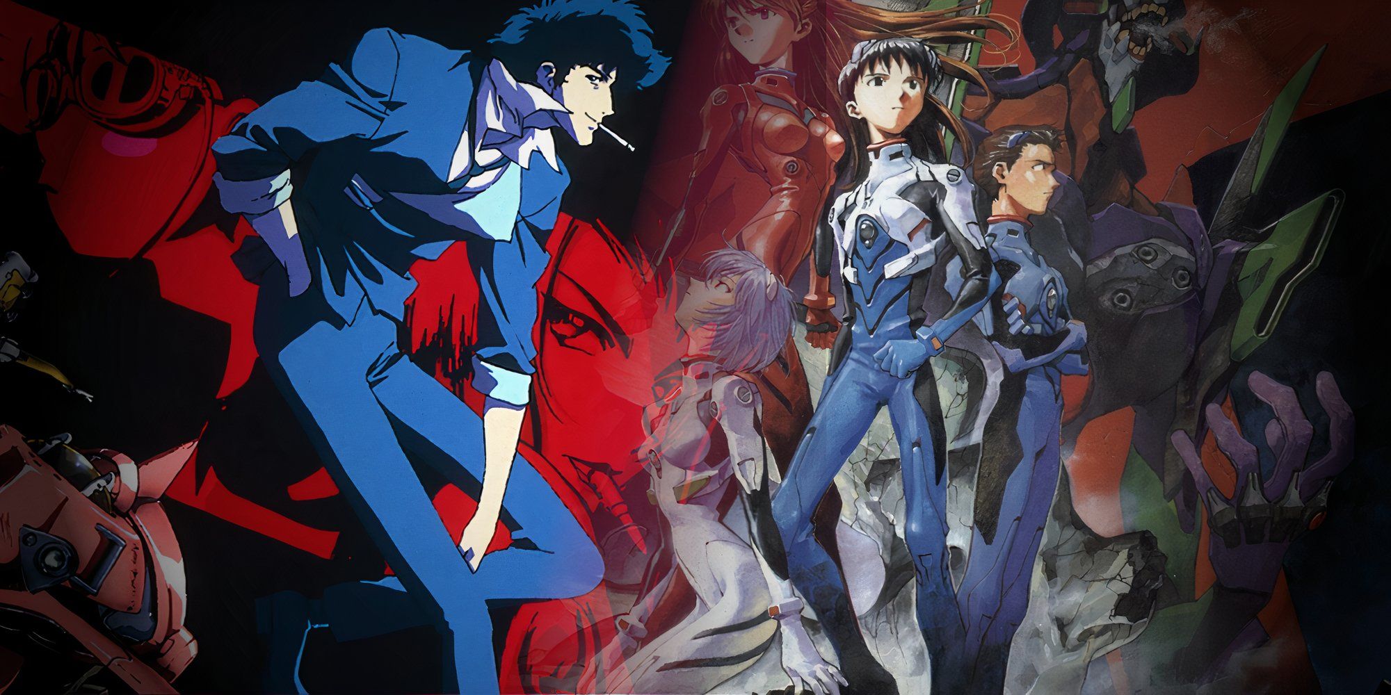 Cowboy Bebop y Neon Genesis Evangelion tratan en secreto la misma cuestión y sé por qué sus respuestas son tan diferentes