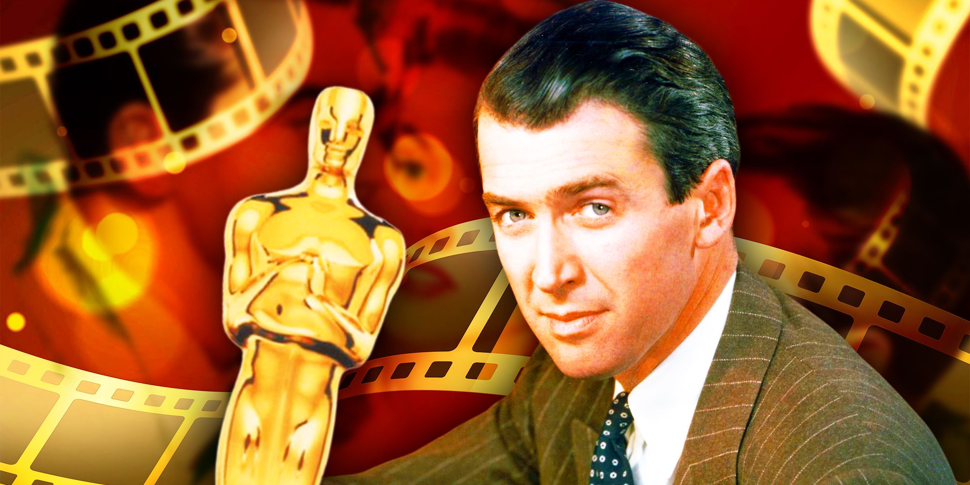 James Stewart tuvo 3 películas que merecieron un Oscar en un lapso de 1 año, antes de ganar el premio a Mejor Actor