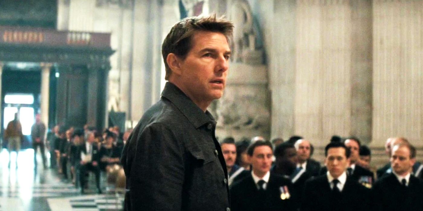 Tom Cruise en una iglesia como Ethan Hunt en Misión Imposible: Repercusión