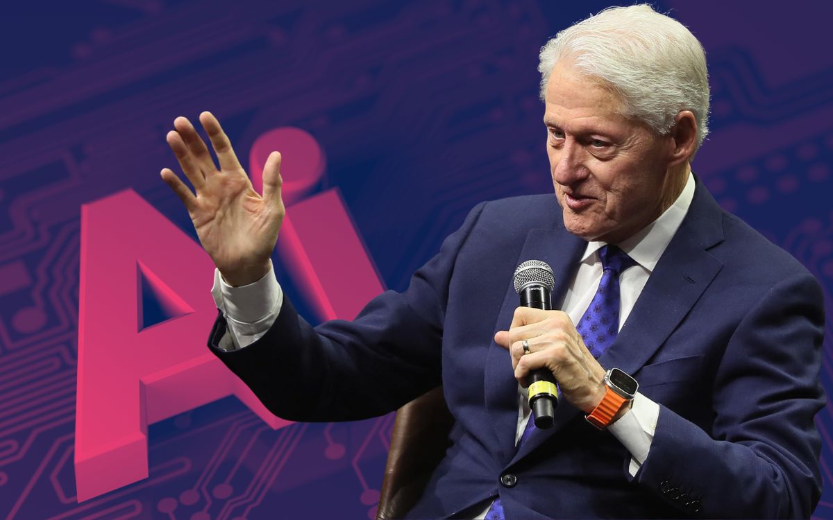 Bill Clinton dice que la IA 'preocupa' pero da 'esperanza' al mismo tiempo