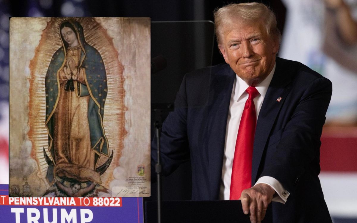 Donald Trump publica imagen de la Virgen de Guadalupe y le desea 'Feliz Cumpleaños'